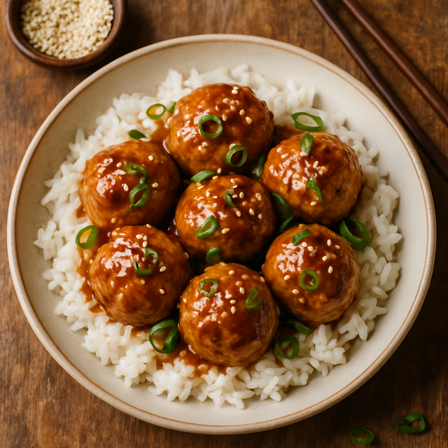 Asian Chicken Meatballs Sesame Ginger - delicious Canadian chicken recipe