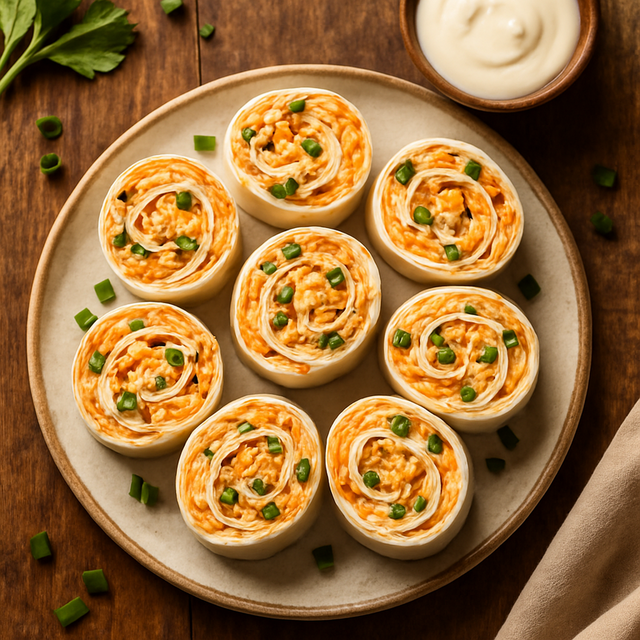 Buffalo Chicken Pinwheels - delicious Canadian chicken recipe