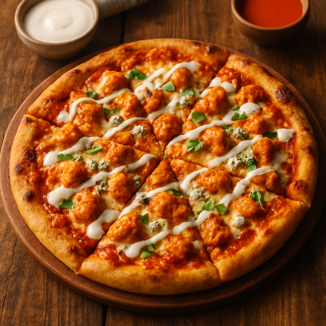 Buffalo Chicken Pizza - delicious Canadian chicken recipe