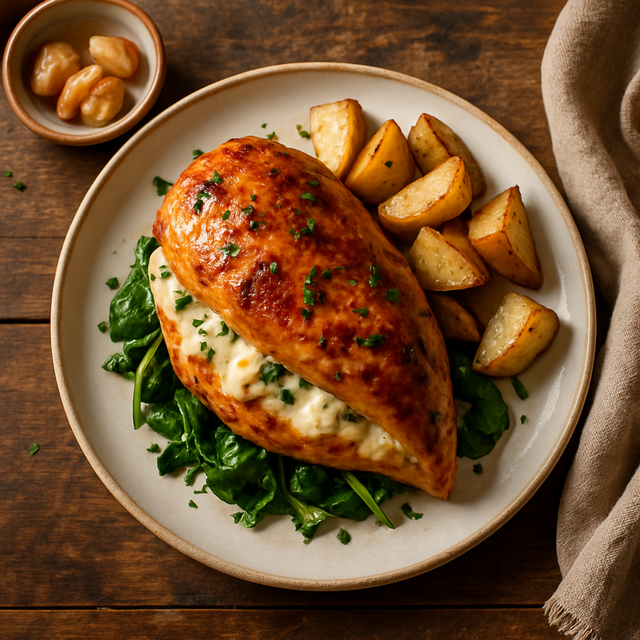 Cheesy Garlic Stuffed Chicken - delicious Canadian chicken recipe