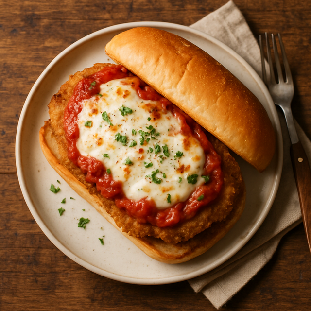 Chicken Parmesan Sandwich - delicious Canadian chicken recipe