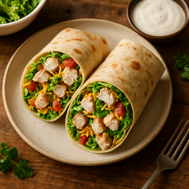 Chicken Ranch Wraps - delicious Canadian chicken recipe