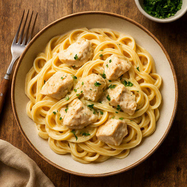 Crockpot Chicken Alfredo - delicious Canadian chicken recipe