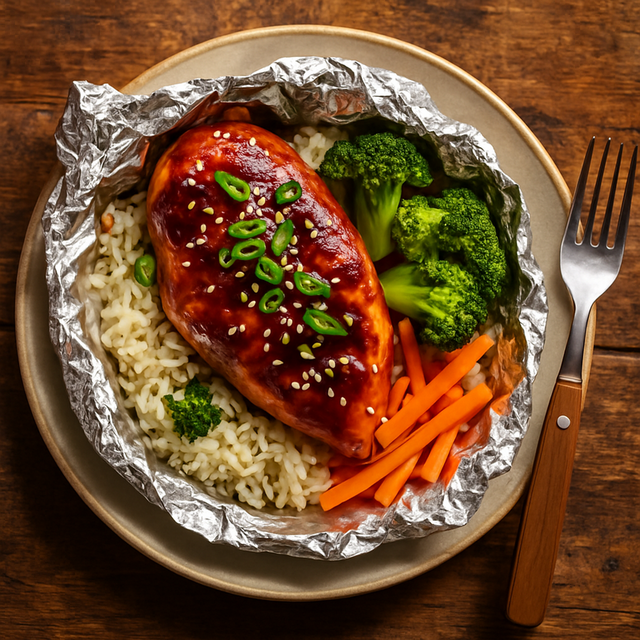 Foil Packet Chicken Teriyaki - delicious Canadian chicken recipe