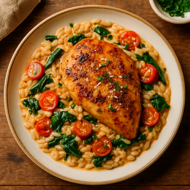 Tuscan Chicken And Orzo - delicious Canadian chicken recipe